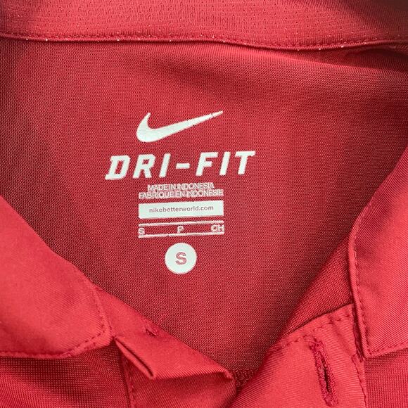 Nike Polo Dri-Fit Oklahoma Sooners Men’s Red Size Small - Picture 9 of 11